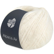 Lana Grossa Alpaca Air 001 Ruw Wit
