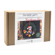 Doos van het Durable garenpakket Kerstkrans Poes met projectfoto