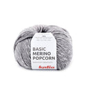 Katia Basic Merino Popcorn 103 Donker grijs-Wit