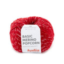 Katia Basic Merino Popcorn 109 Rood-Wit