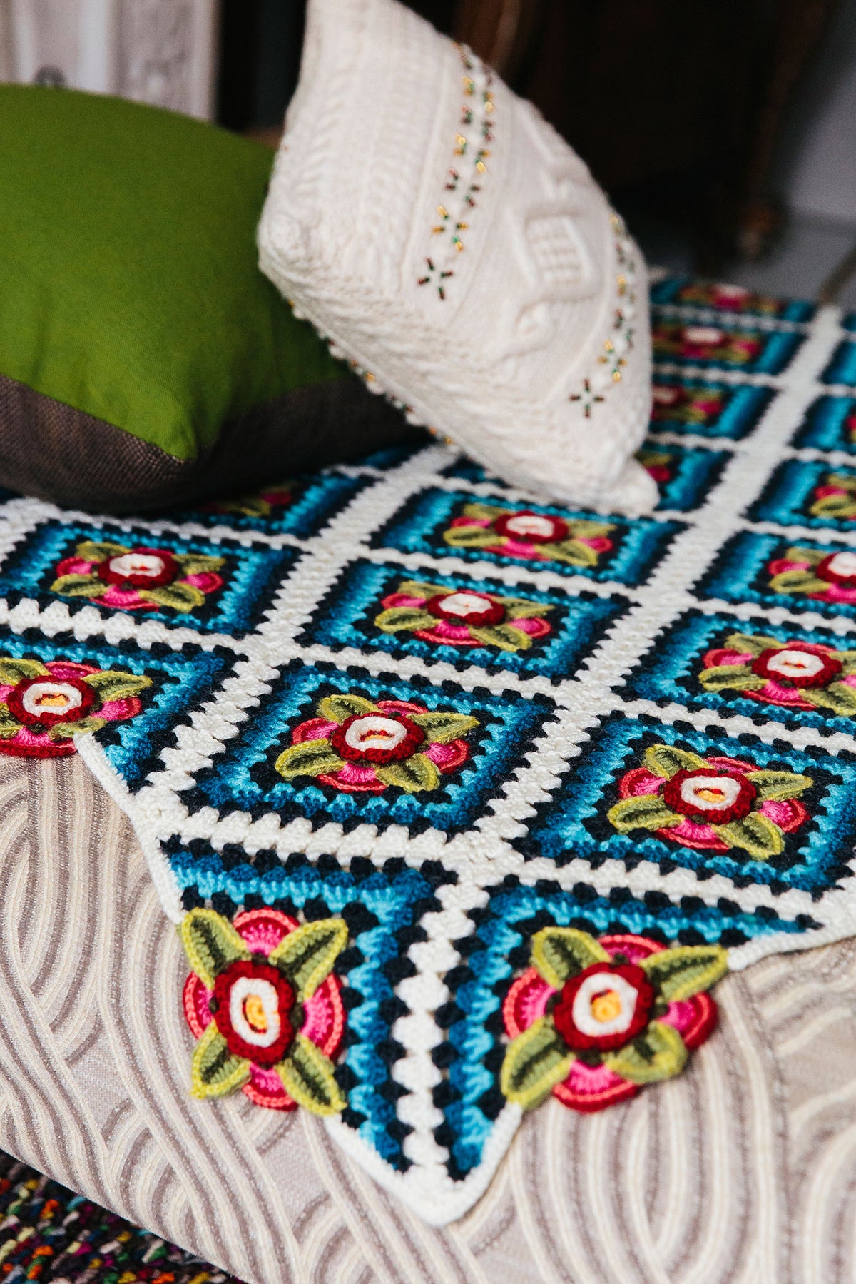 Mexican diamonds blanket — gemaakt met Mexican Diamonds Deken Haakpakket - Inclusief Digitaal Patroon (3)