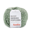 Katia Basic Merino Popcorn 108 Militair groen-Wit