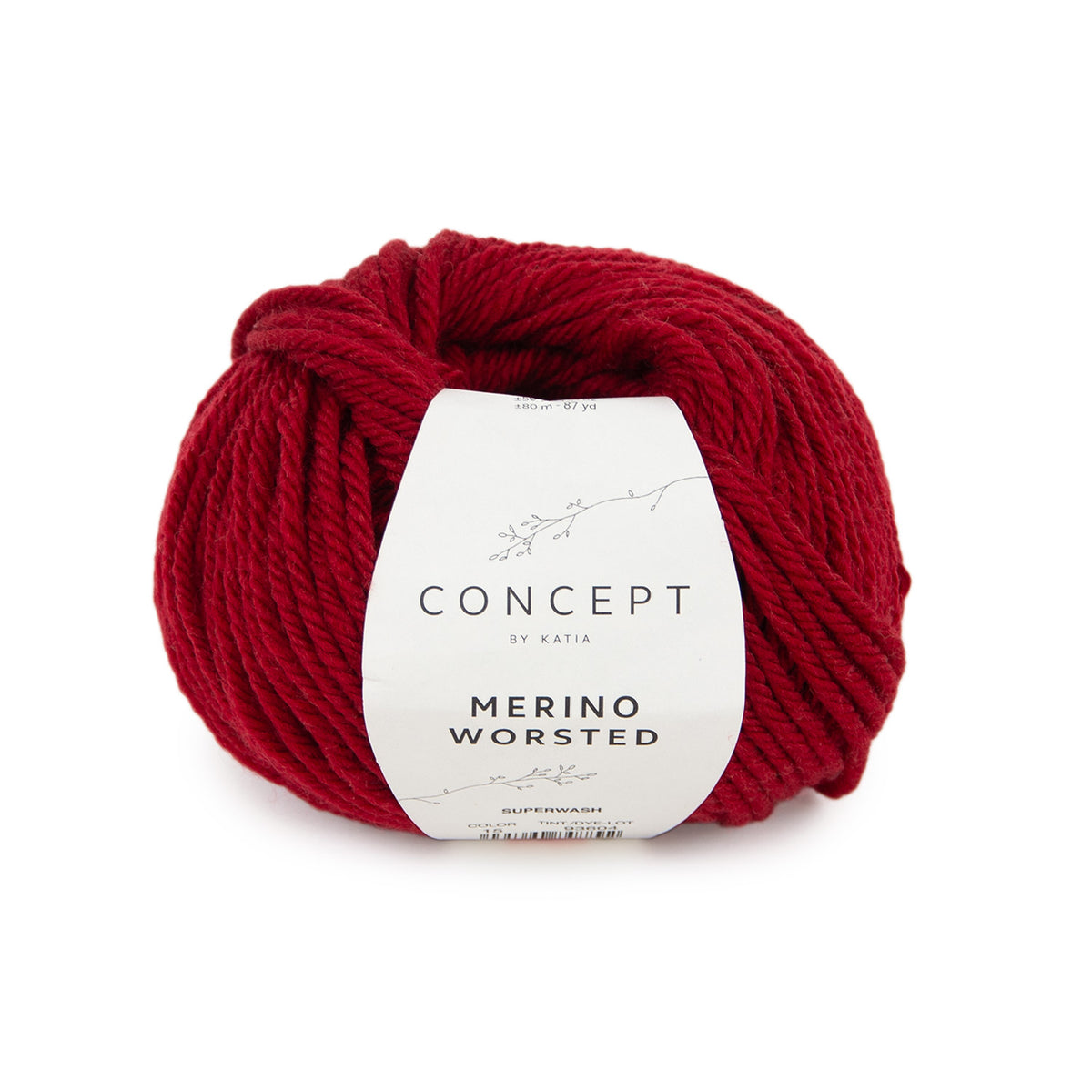 Katia Merino Worsted 015 Bloedrode