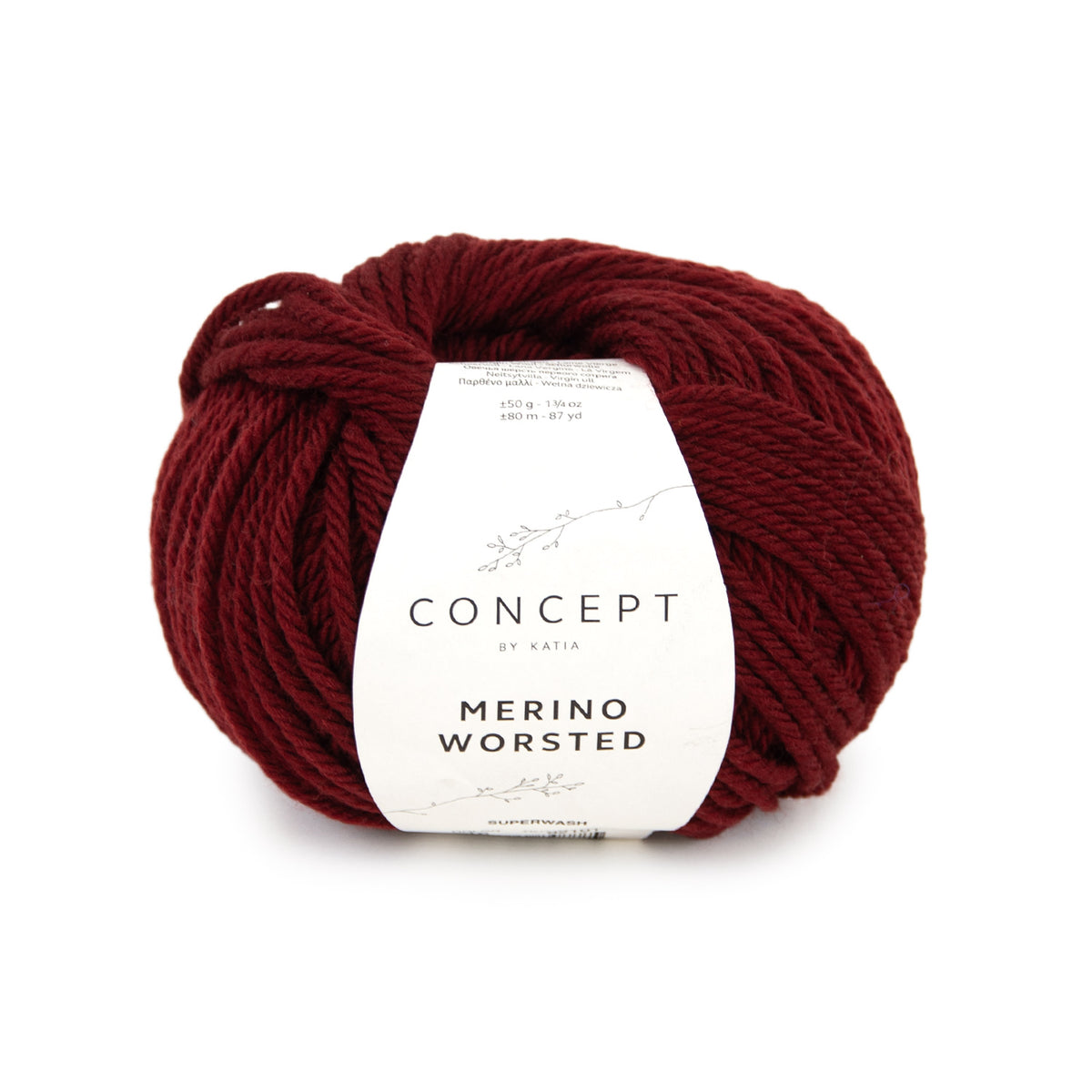 Katia Merino Worsted 016 Bordeauxrood