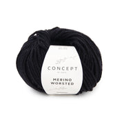 Katia Merino Worsted 002 Zwart