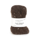 Katia Silky Mohair Paillettes 207 Chocolade bruin