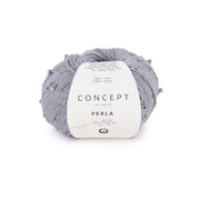 Katia Perla 101 Medium grijs - bol garen in kleur Medium grijs