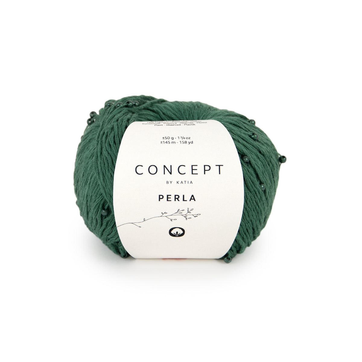 Katia Perla 109 Fles groen - bol garen in kleur Fles groen
