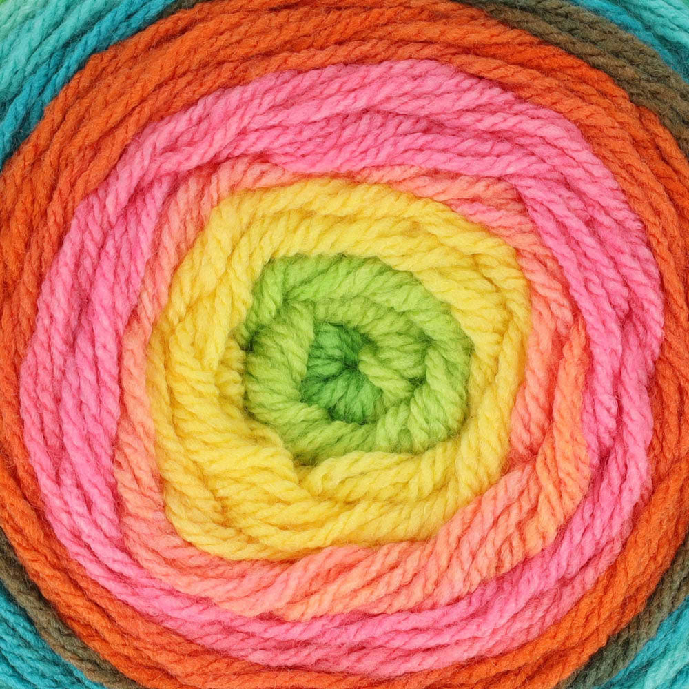 Scheepjes Colour Crafter Cake 706 Creative Studio - close-up van de draad en het kleurverloop