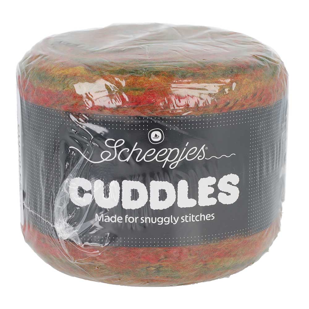Scheepjes Cuddles 701 By the Fire - garencake en kleurverloop vanuit een andere hoek