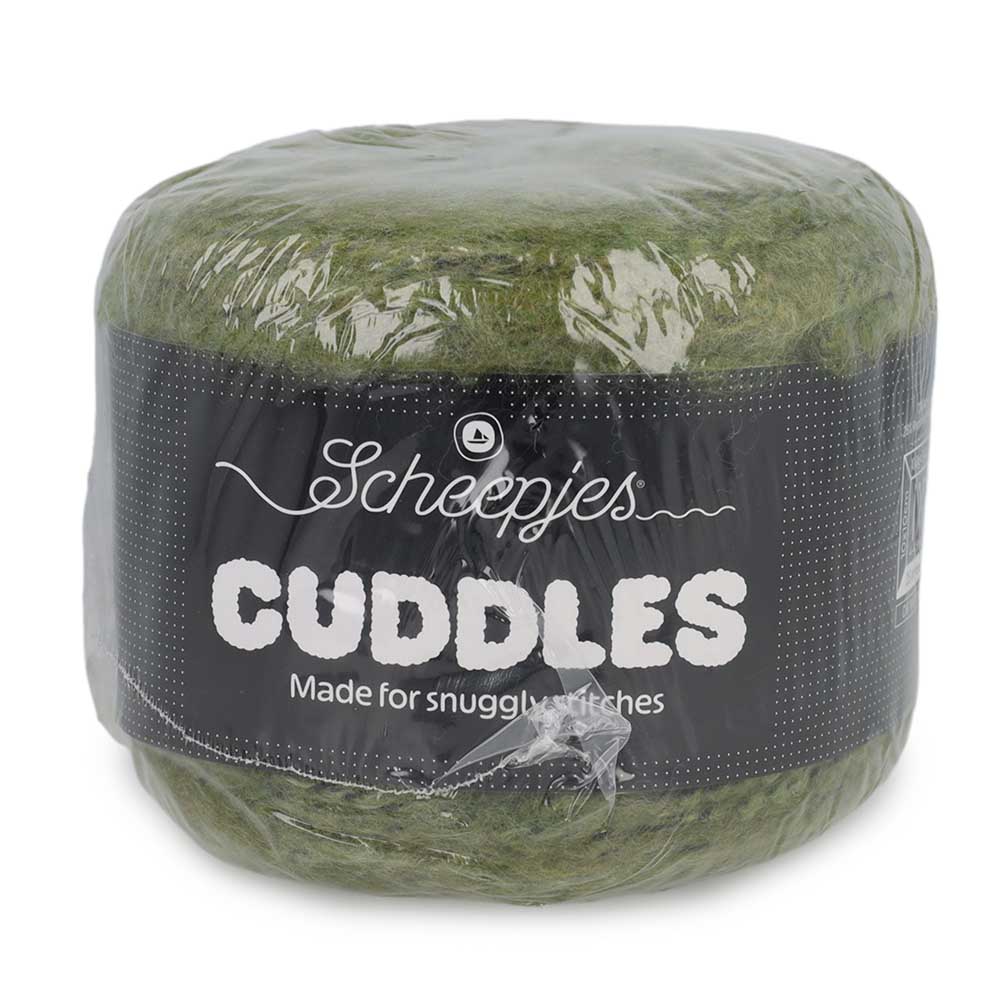 Scheepjes Cuddles 706 Forest stroll - garencake en kleurverloop vanuit een andere hoek