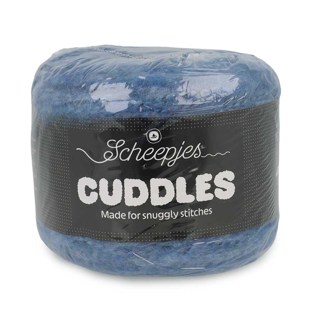 Scheepjes Cuddles 708 Rainy day - garencake en kleurverloop vanuit een andere hoek