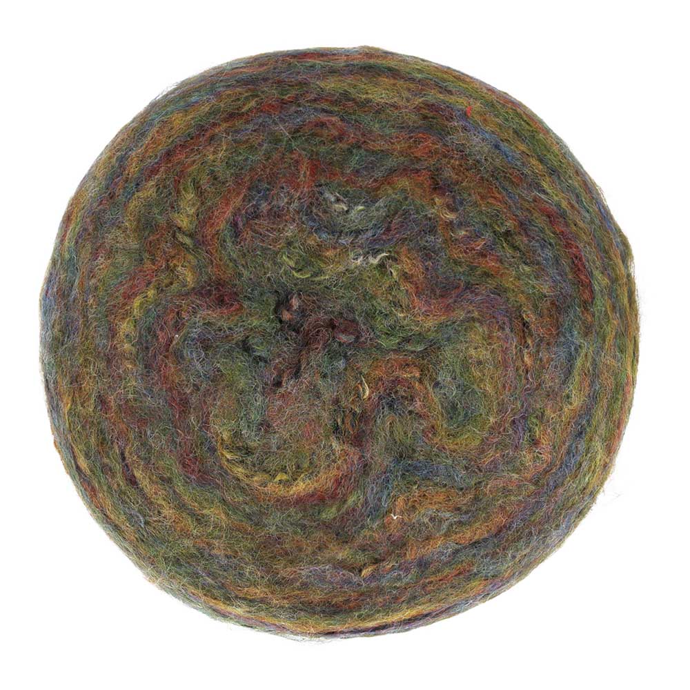 Scheepjes Cuddles 709 Omas Heirloom - bovenaanzicht van de garencake