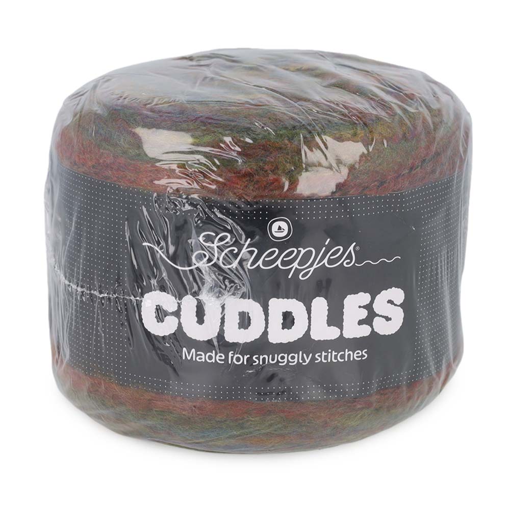 Scheepjes Cuddles 709 Omas Heirloom - garencake en kleurverloop vanuit een andere hoek