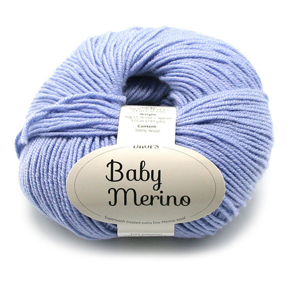 Drops Baby Merino Uni Colour 025 Lavendelblauw