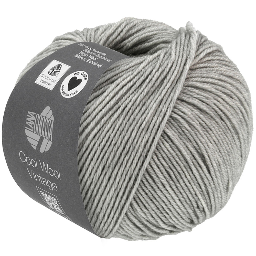 Lana Grossa Cool Wool Vintage 7369 Lichtgrijs