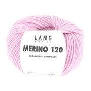 Lang Yarns Merino 120 0009 Roze - bol garen - vooraanzicht
