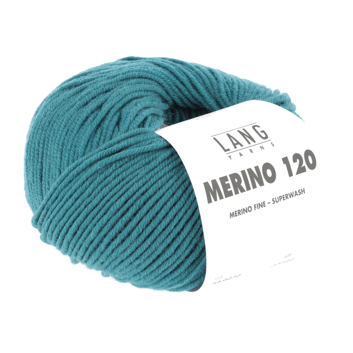 Lang Yarns Merino 120 0272 Petrol - bol garen - tweede schuine aanzicht
