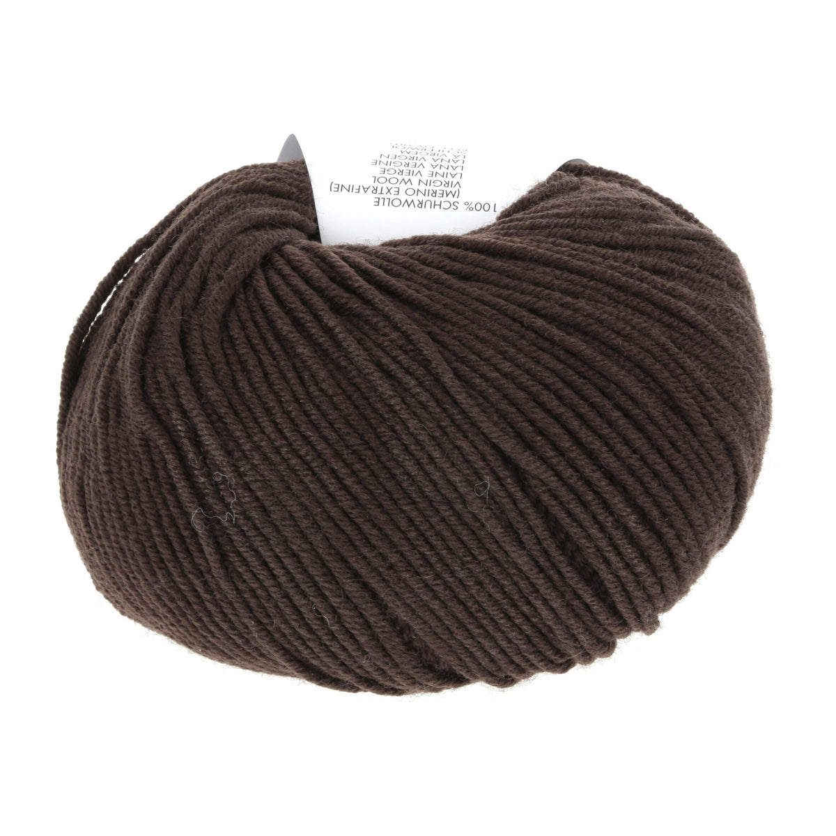Lang Yarns Merino 120 0468 Donker Bruin - bol garen - achterzijde