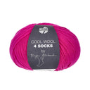 Lana Grossa Cool Wool 4 Socks Uni 7717 Fuchsia