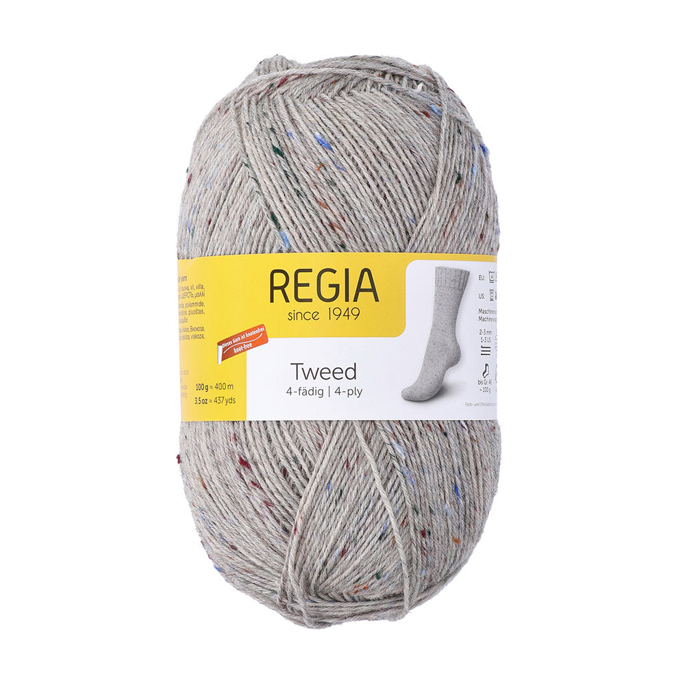 SMC Regia Tweed Sokkengaren uni kleuren 090
