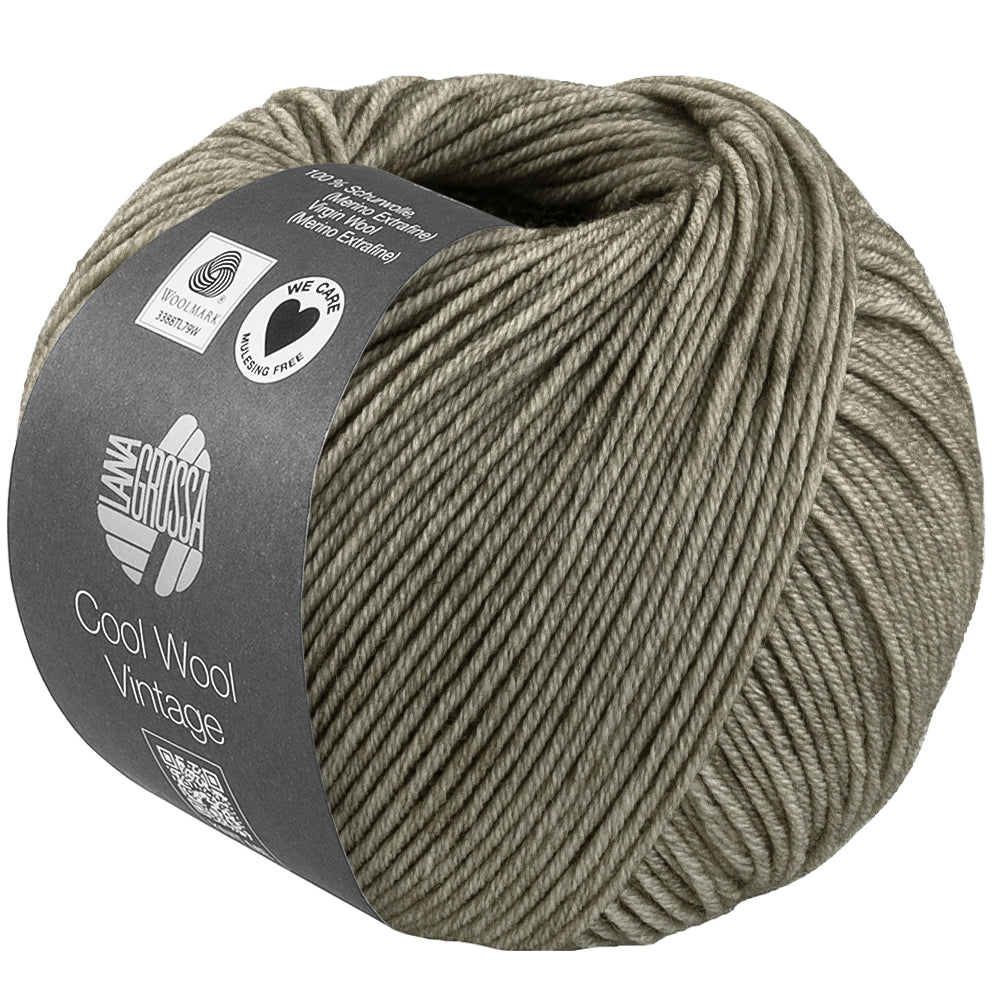 Lana Grossa Cool Wool Vintage 7395 Cementgrijs