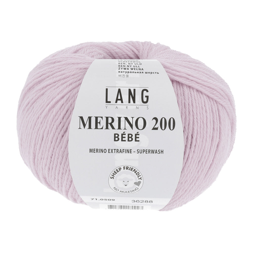 Lang Yarns Merino 200 Bebe 0509 Rosa Licht