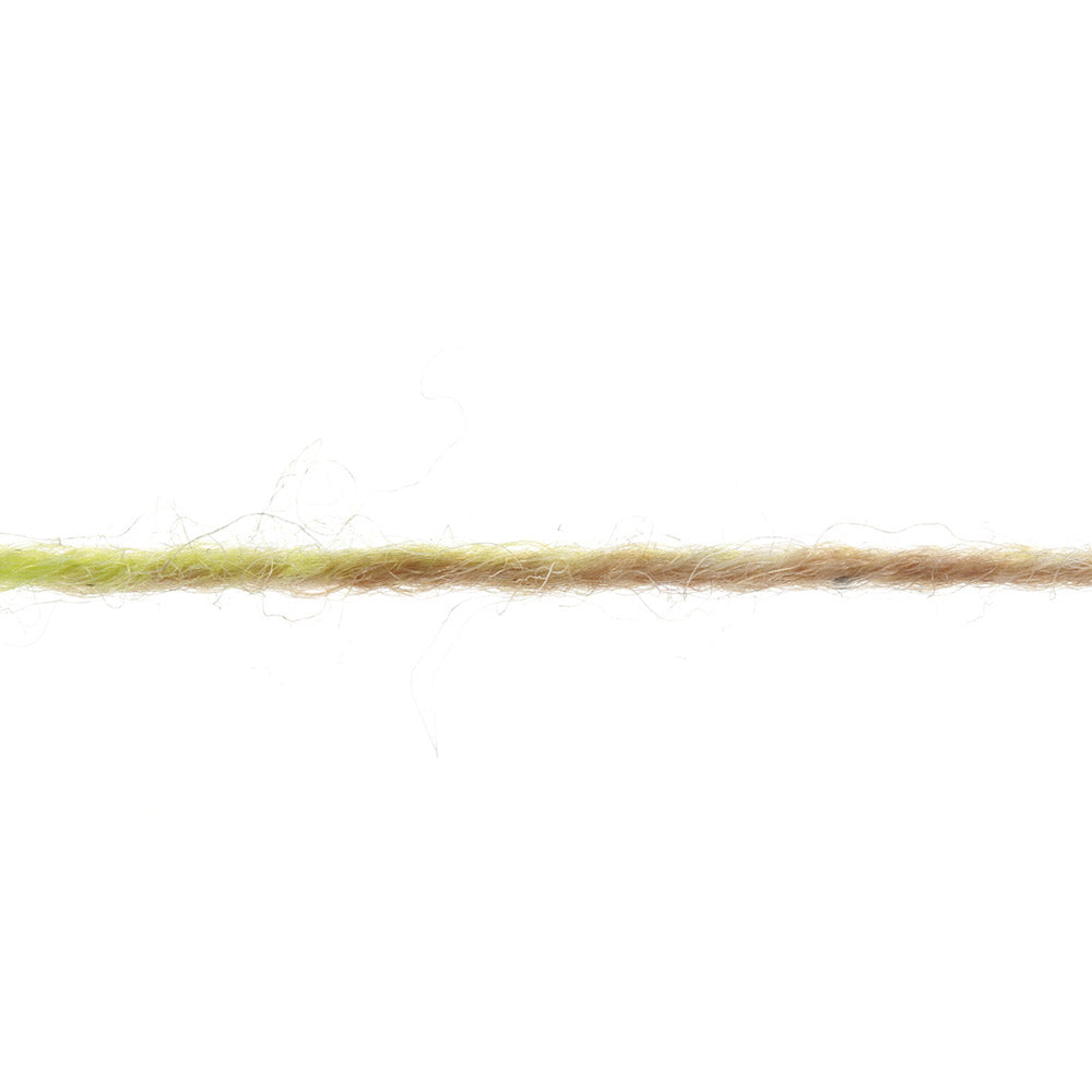 Lang Yarns Super Soxx Color 4-Fach 566 Groen/Bruin 1153 Kiwi - detail van de garenstructuur en kleuren