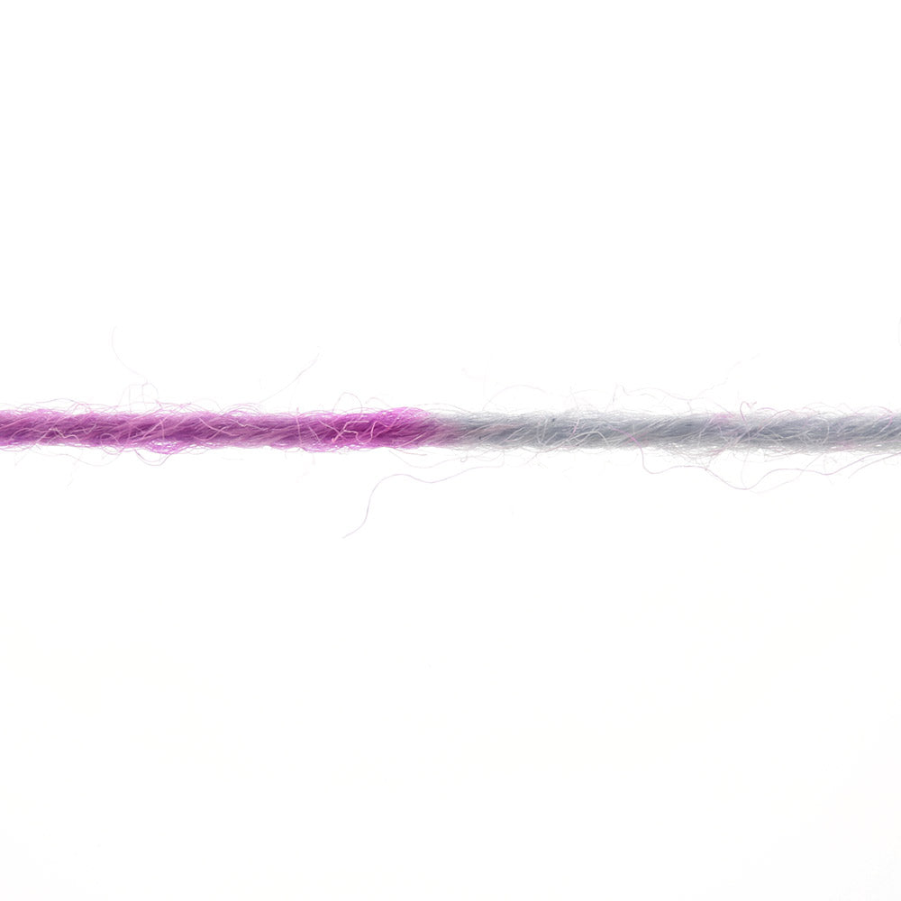 Lang Yarns Super Soxx Color 4-Fach 568 Roze/Bruin 1153 Lychee - detail van de garenstructuur en kleuren