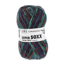 Lang Yarns Super Soxx Color 4-Fach 575 Turquoise/Blauw/Oranje 1154 Skye