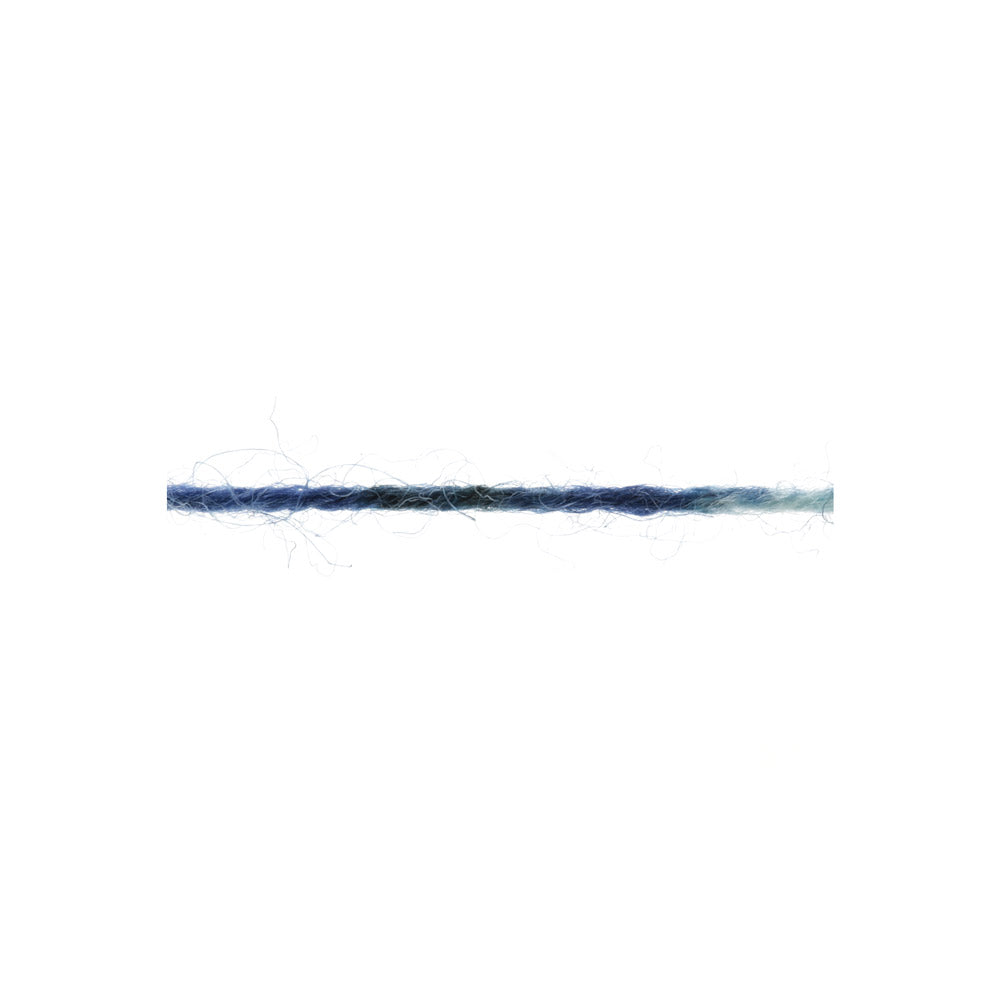 Lang Yarns Super Soxx Color 4-Fach 576 Blauw 1154 Iona - detail van het contrastrijke gebreide kleurpatroon