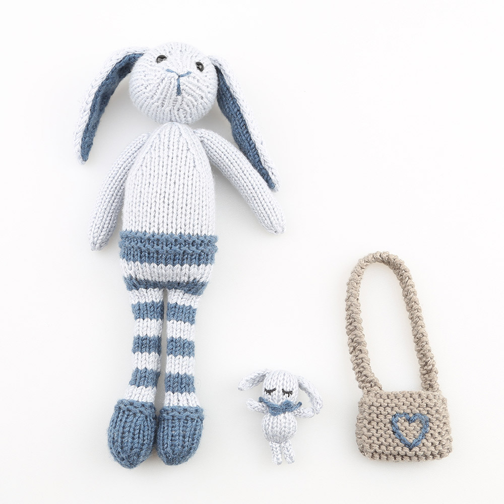 Go Handmade Bunny & Bebs - Light Blue & Petrol 17215-2