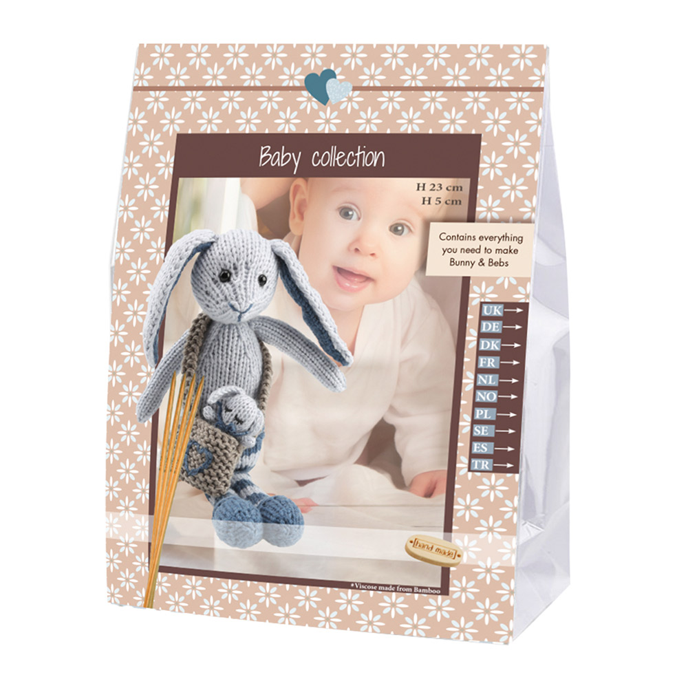 Go Handmade Bunny & Bebs - Light Blue & Petrol 17215-3
