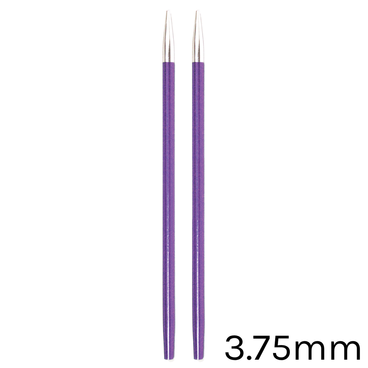 KnitPro Zing Verwisselbare Rondbreinaalden 3,75 mm - paarse aluminium naaldpunten