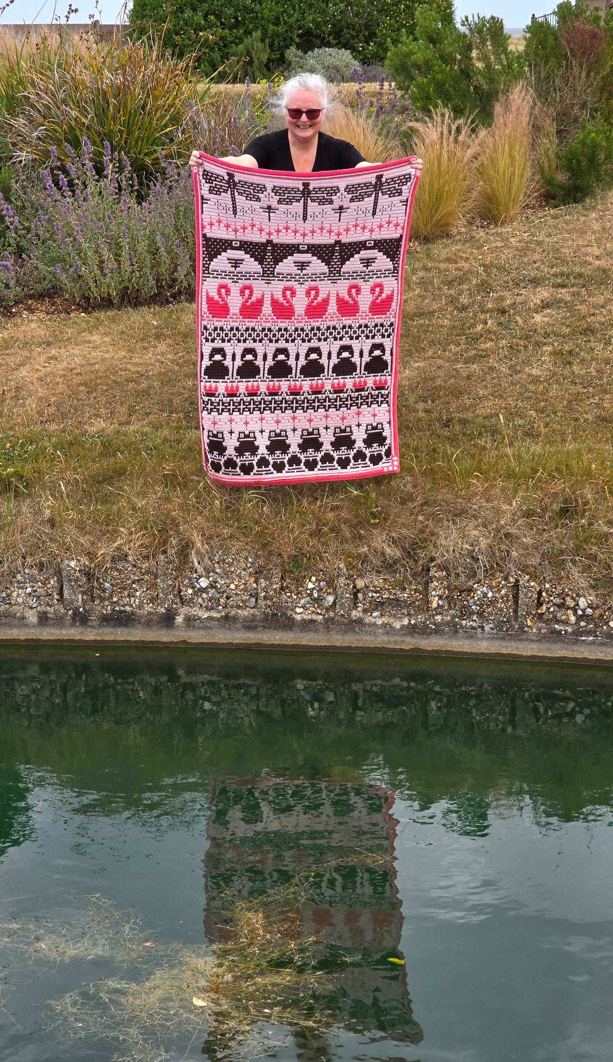 Rosina Plane Waterside CAL River - volledige deken met watermotieven