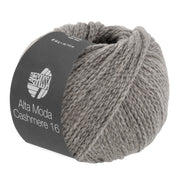 Lana Grossa Alta Moda Cashmere 16 075 Steengrijs bol garen - 075 Steengrijs