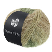 Lana Grossa Basta Mista 120 Jade/Grijs-/Resedagroen/Camel/Taupe - bol garen in Jade/Grijs-/Resedagroen/Camel/Taupe