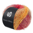 Lana Grossa Basta Mista 124 Grijsbruin/Camel/Saffraangeel/Oranje/Grijs-/Donkerrood/Rood