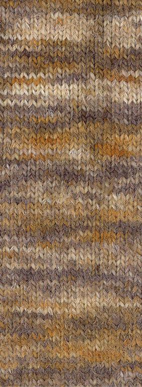 Lana Grossa Basta Stampa 209 Beige/Camel/Taupe/Grijsbruin - kleurverloop van het garen