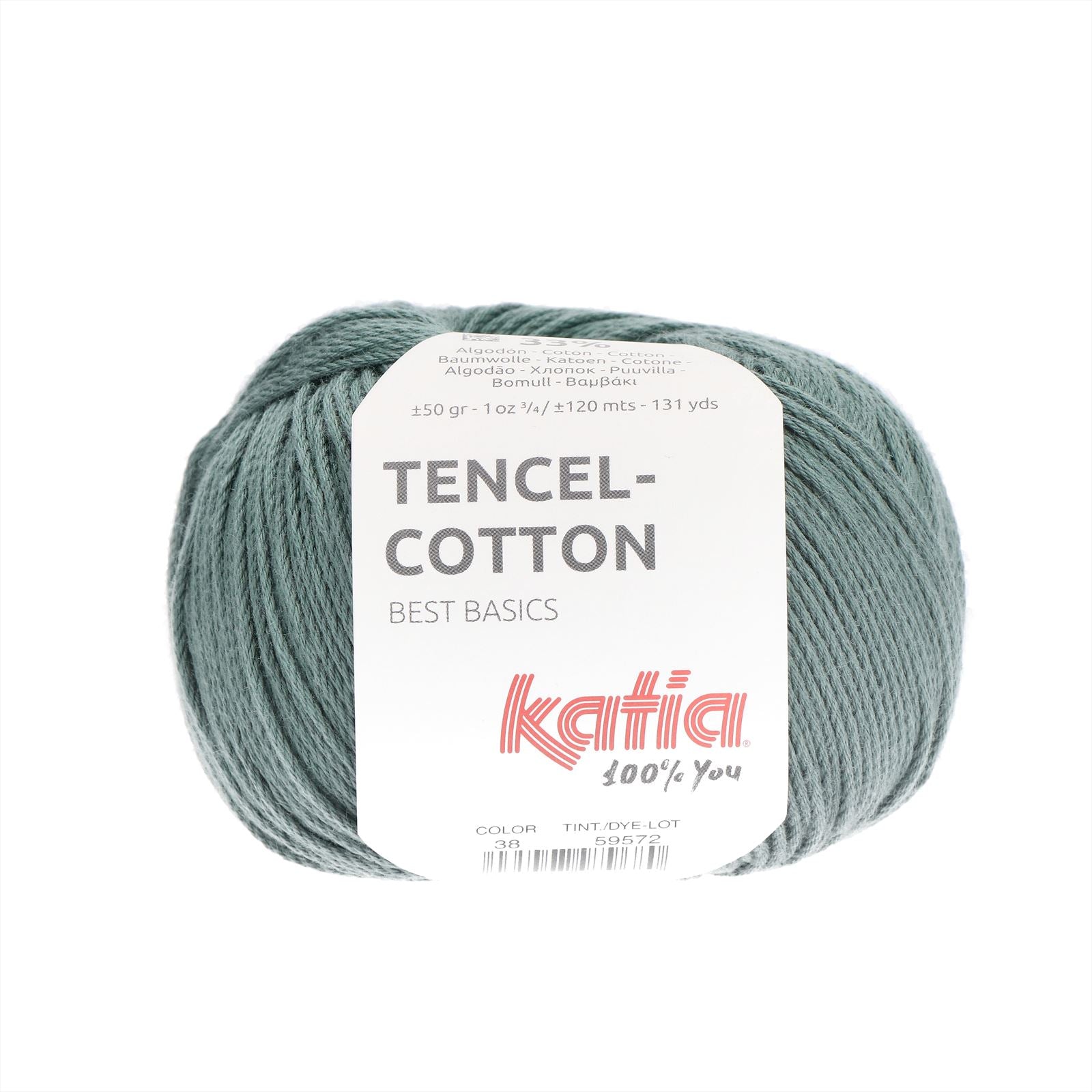 Katia Tencel Cotton 038 Zwartachtig Groen