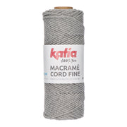 Katia Macramé Cord Fine 201 Medium grijs