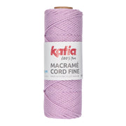 Katia Macramé Cord Fine 213 Kauwgom roze