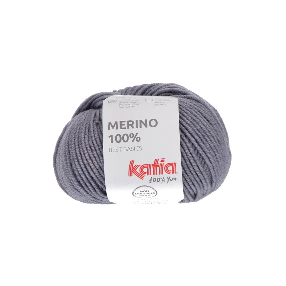 Katia Merino 100% 090 Medium Grijs