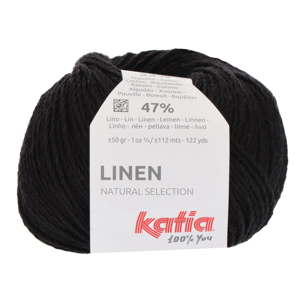 Katia Linen 002 Zwart