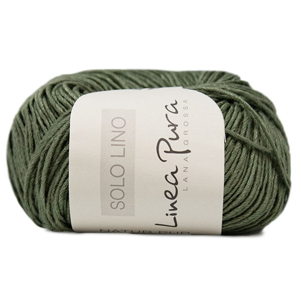 Lana Grossa Solo Lino 037 Kakigroen