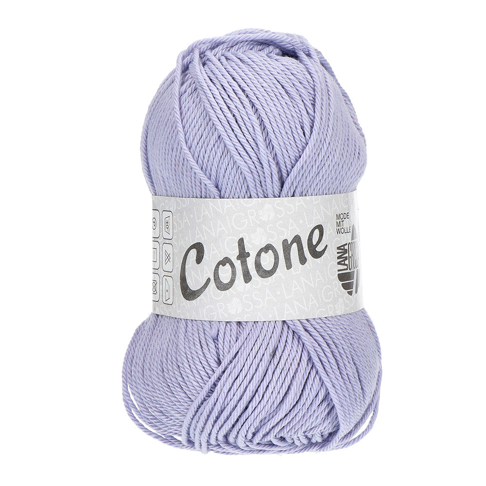 Lana Grossa Cotone 123 Violet Blauw