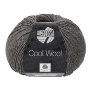 Lana Grossa Cool Wool 412 Donkergrijs gemêleerd