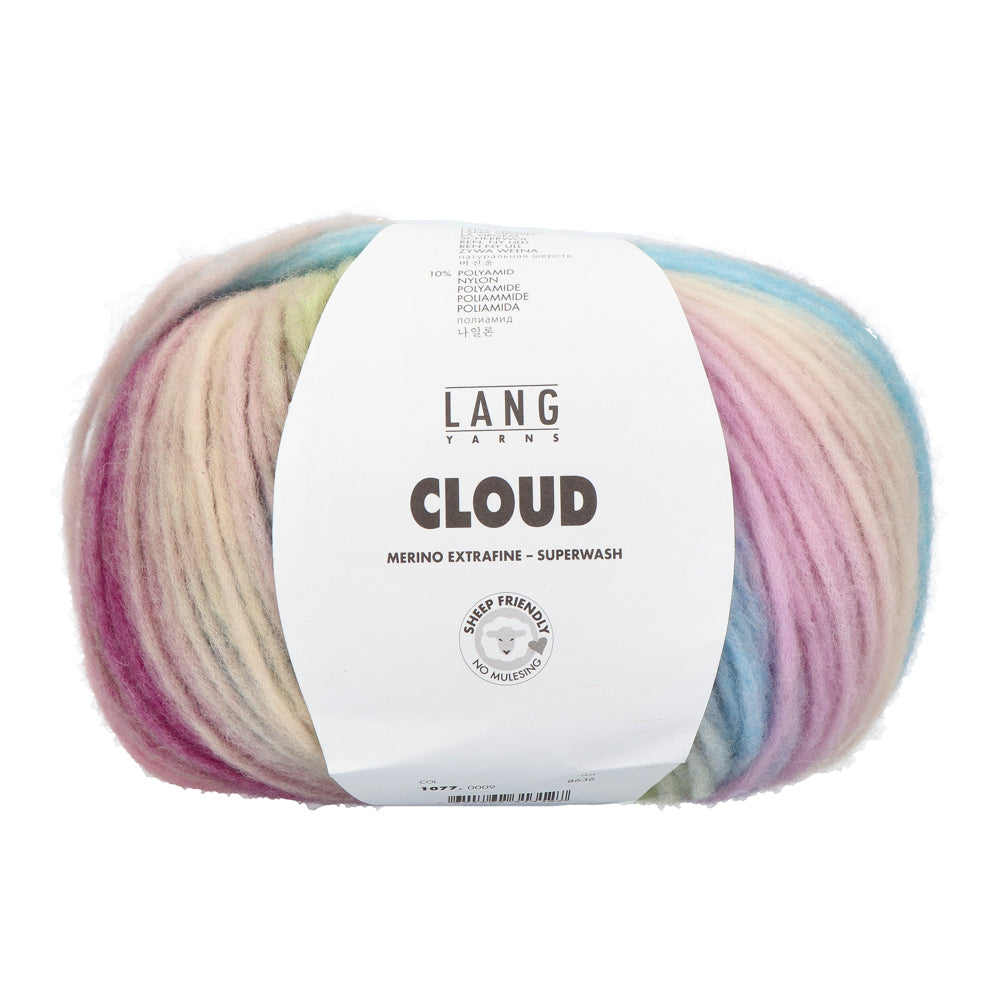 Lang Yarns Cloud 0009 Lila/Groen/Blauw