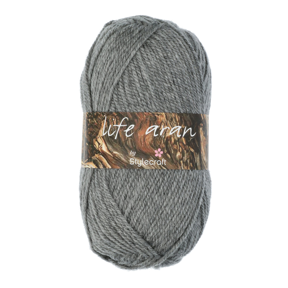 Stylecraft Life Aran 2419 Grey