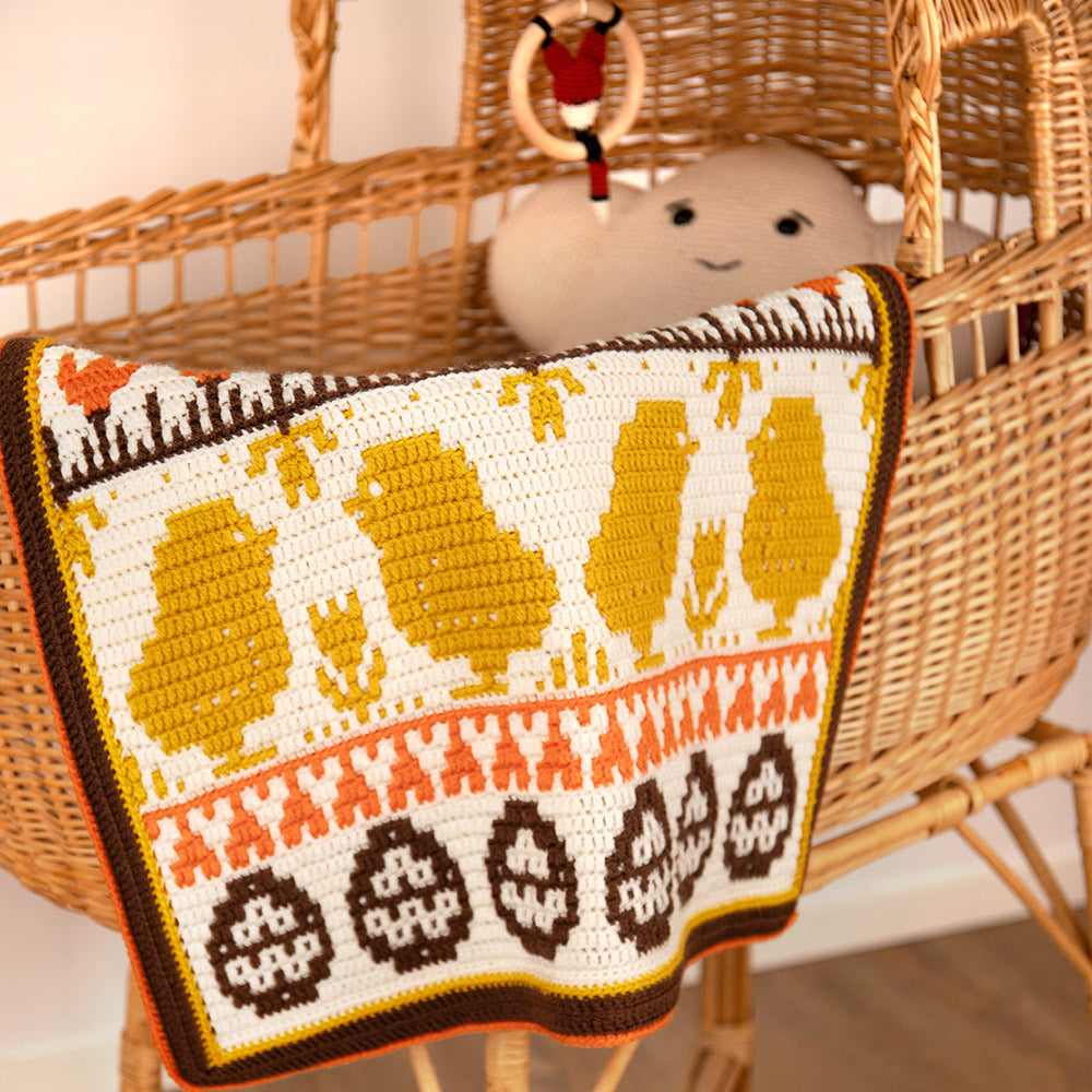 Babyversie Spring into easter blanket Haakpakket